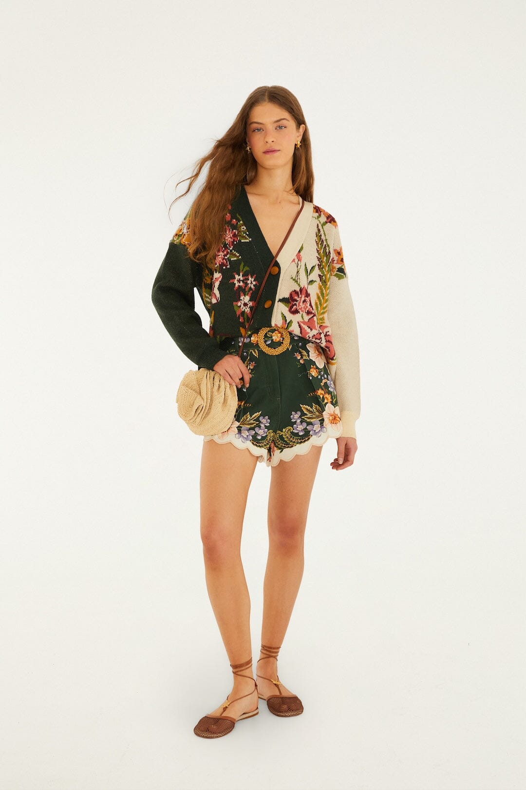 FARM Rio Shop Mixed Nature Knit Cardigan