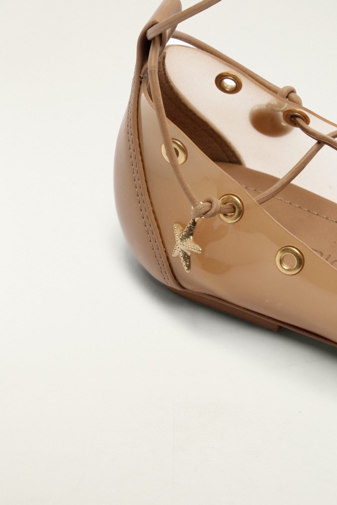 FARM Rio Shop Sand Sea Lace Up Jelly Ballerina