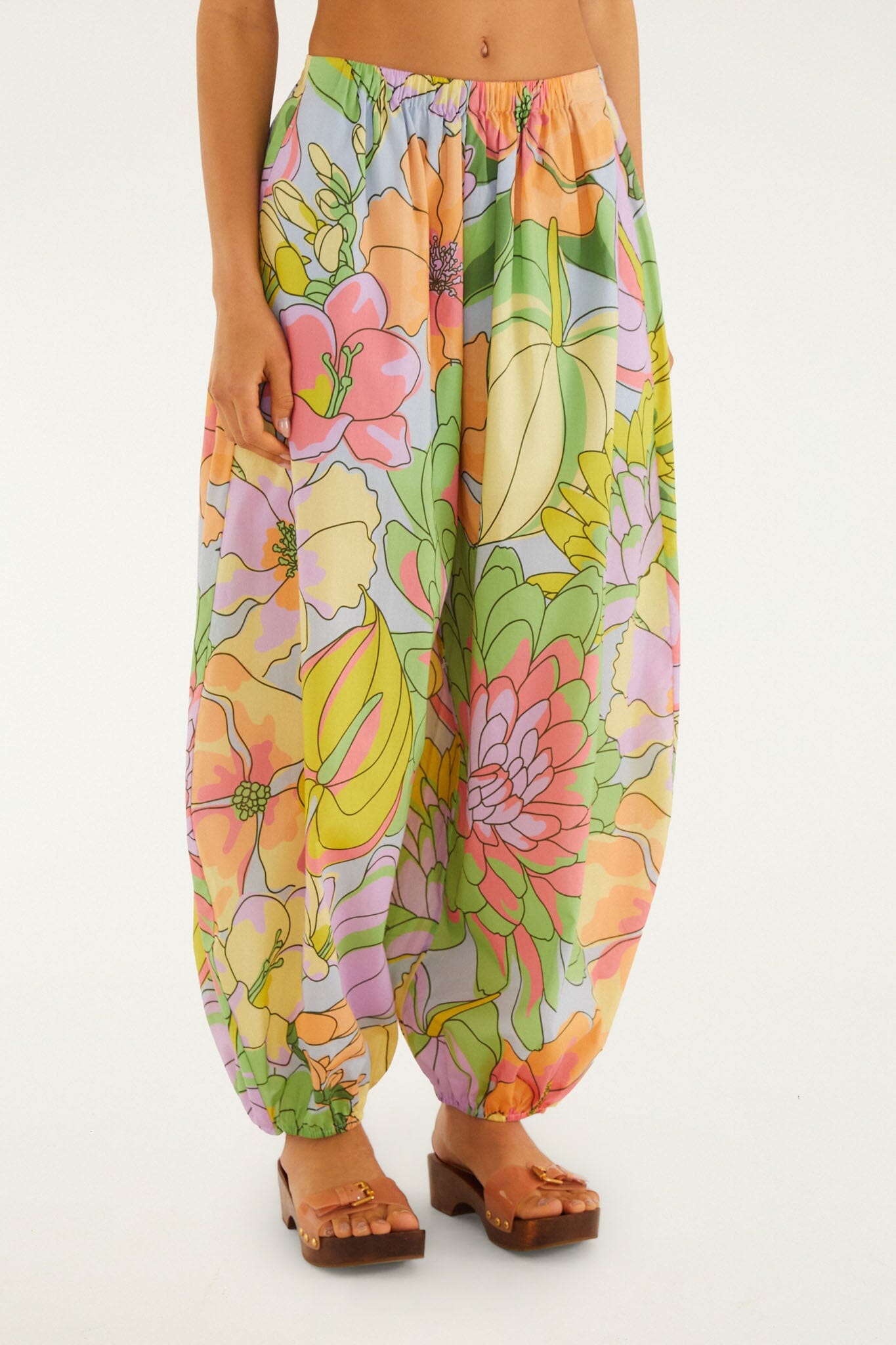 FARM Rio Shop Multicolor Spring Affair Organic Cotton Balloon Pants
