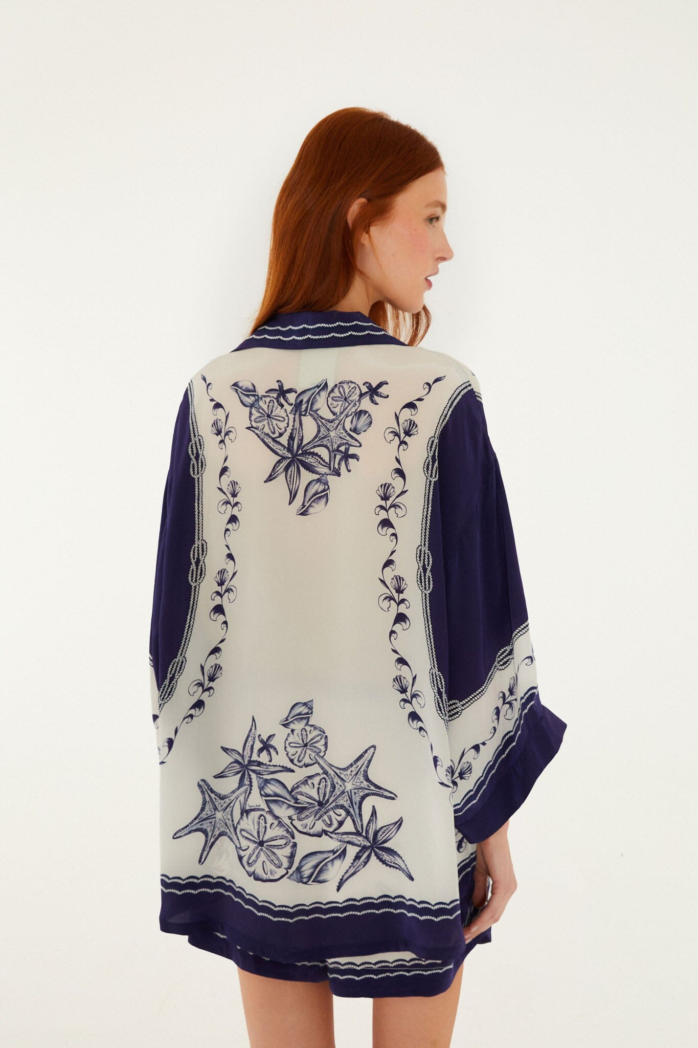 FARM Rio Shop Off-White Coast Scarf Shirt