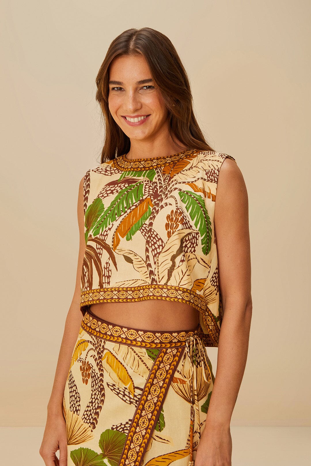 FARM Rio Sale by Type|Shop Sand Foliage Sketch Blouse