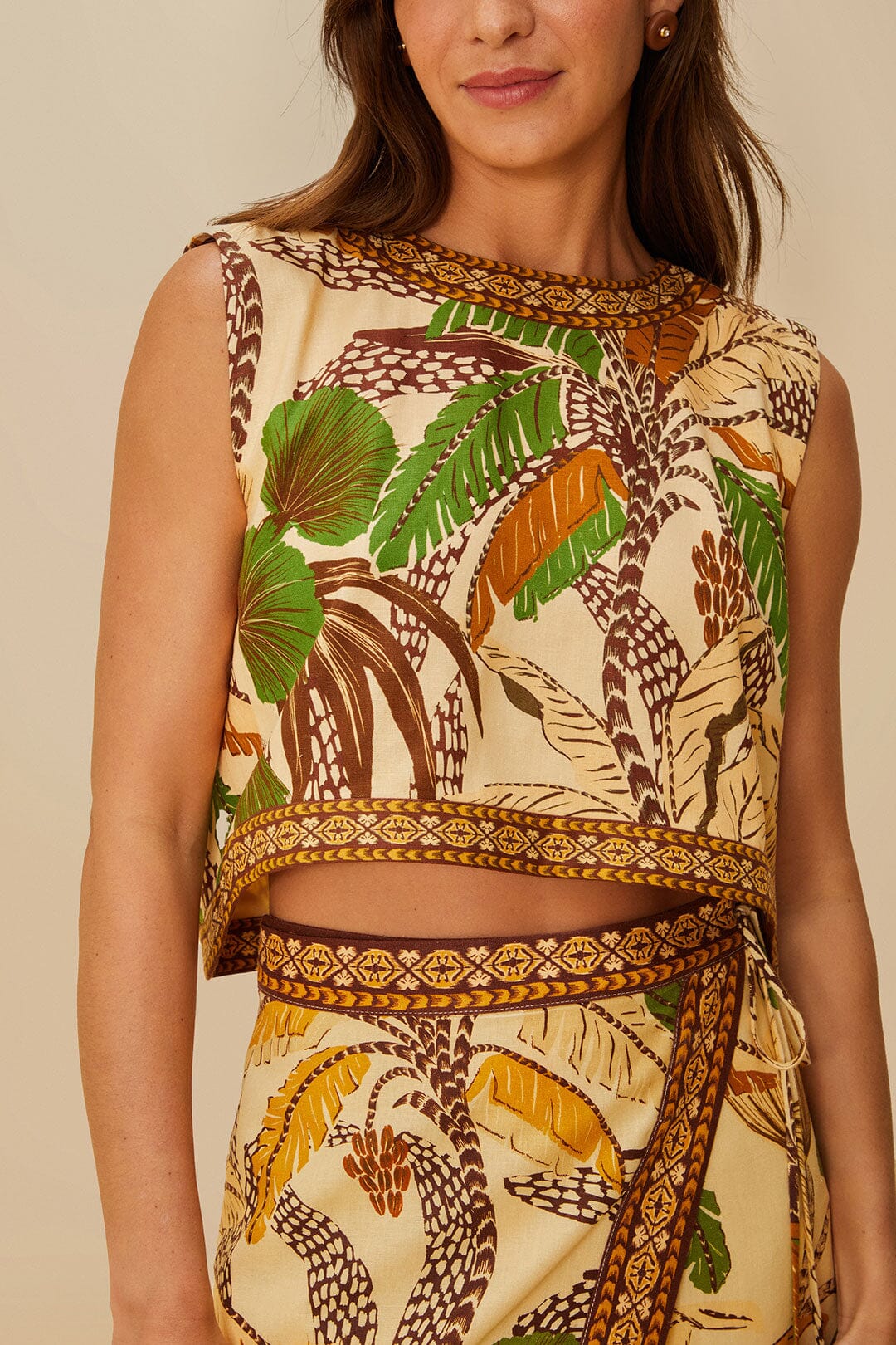 FARM Rio Sale by Type|Shop Sand Foliage Sketch Blouse