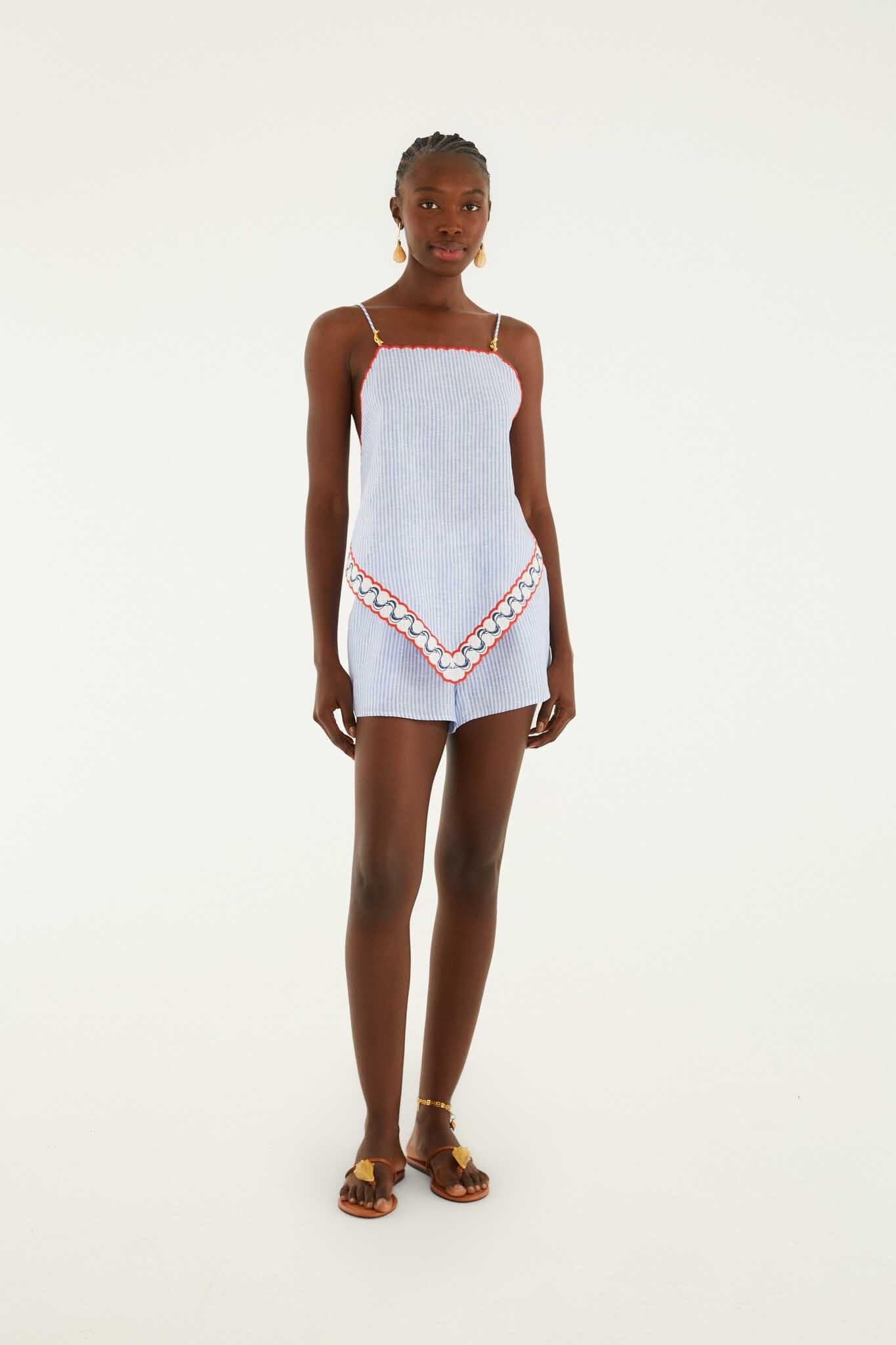 FARM Rio Shop Blouse With Embroidery Detail