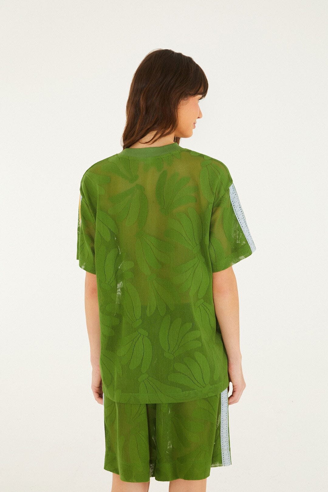 FARM Rio Shop Green Brasil Samba Lace T-Shirt