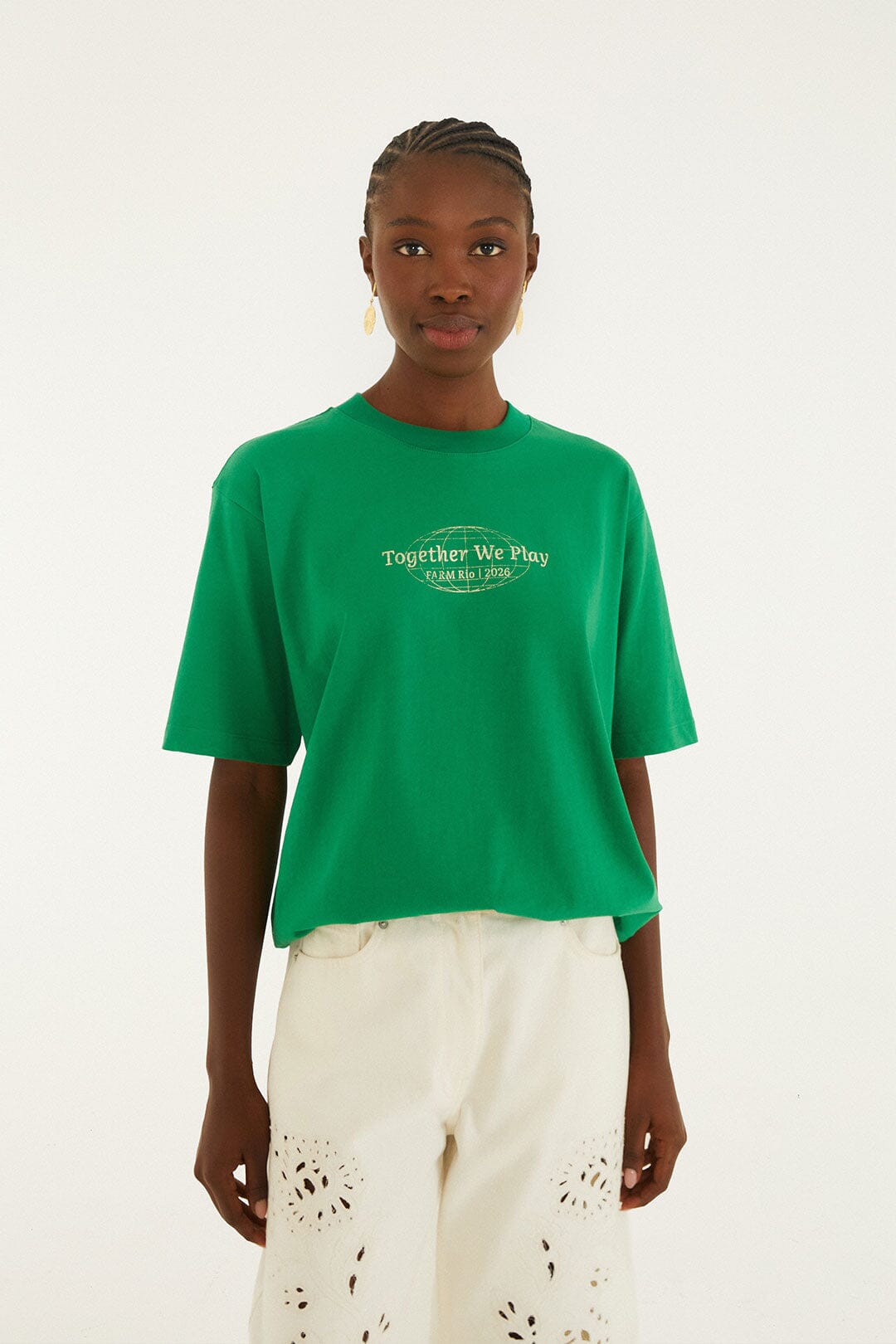 FARM Rio Shop Green Together We Play Short Sleeve T-Shirt