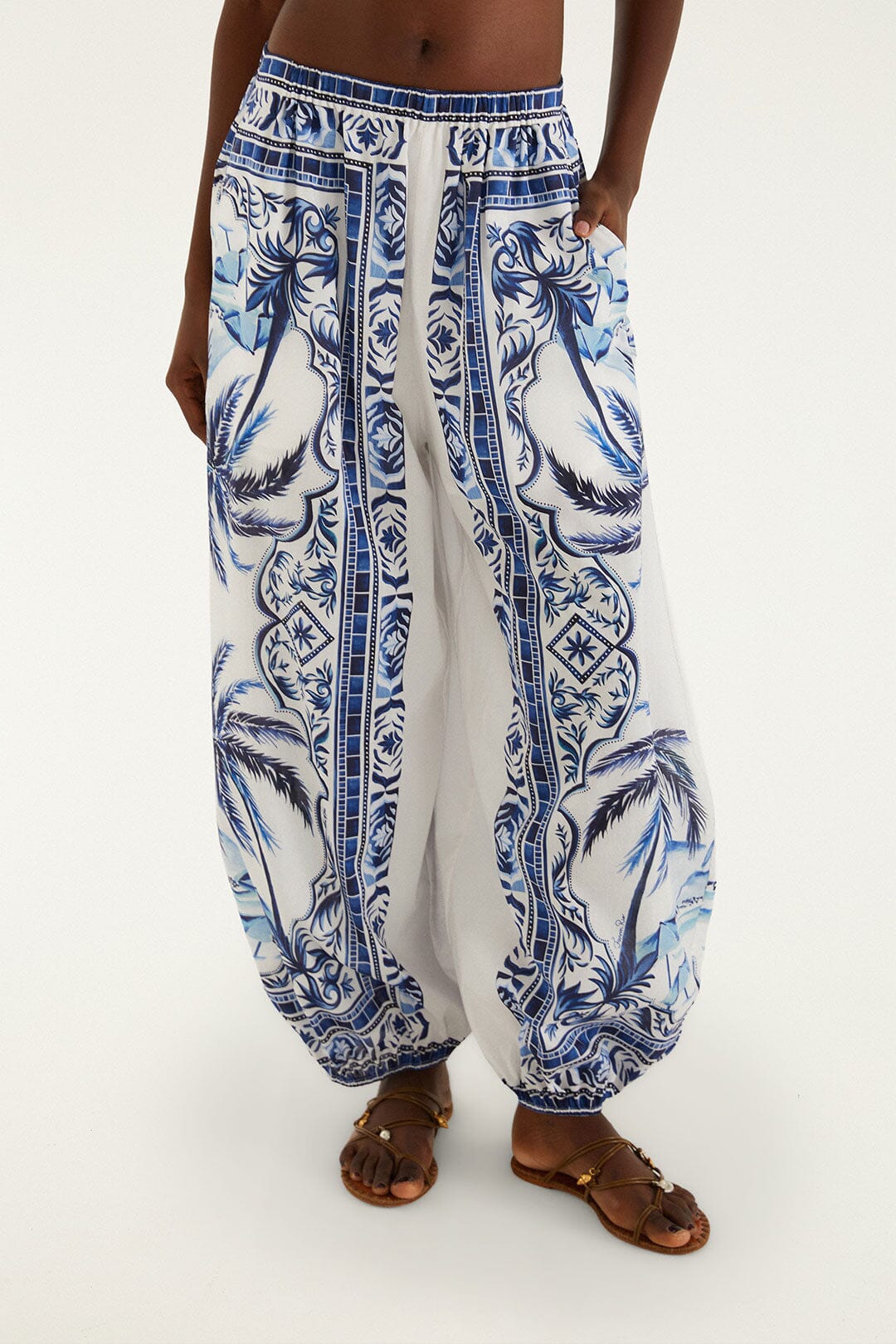FARM Rio Shop Off-White Wonderful City Organic Cotton Balloon Pants
