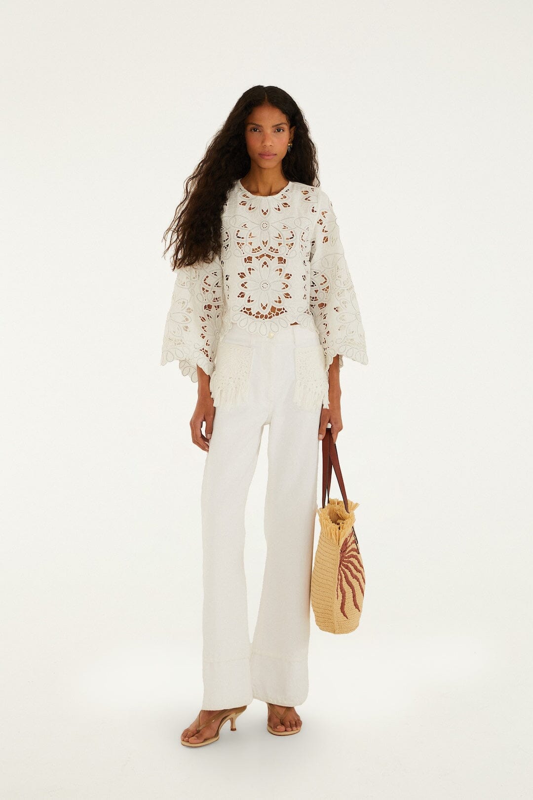 FARM Rio Shop Twill Fringe Pocket Pants