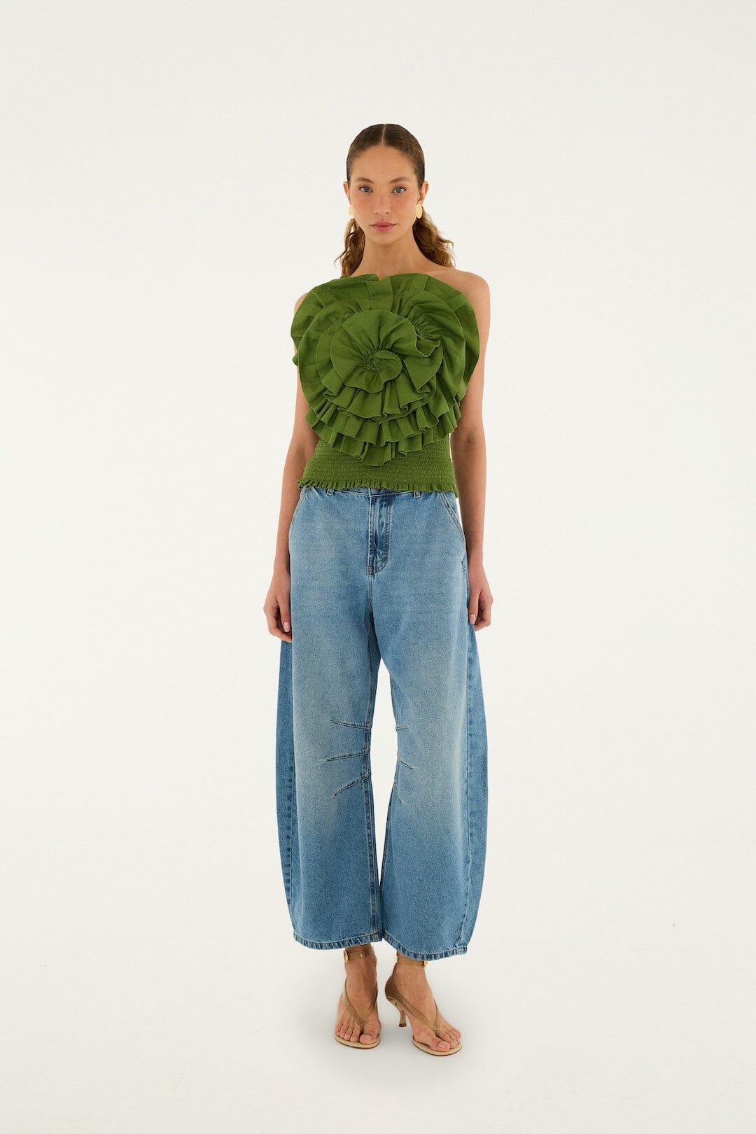 FARM Rio Shop Barrel Denim Pants