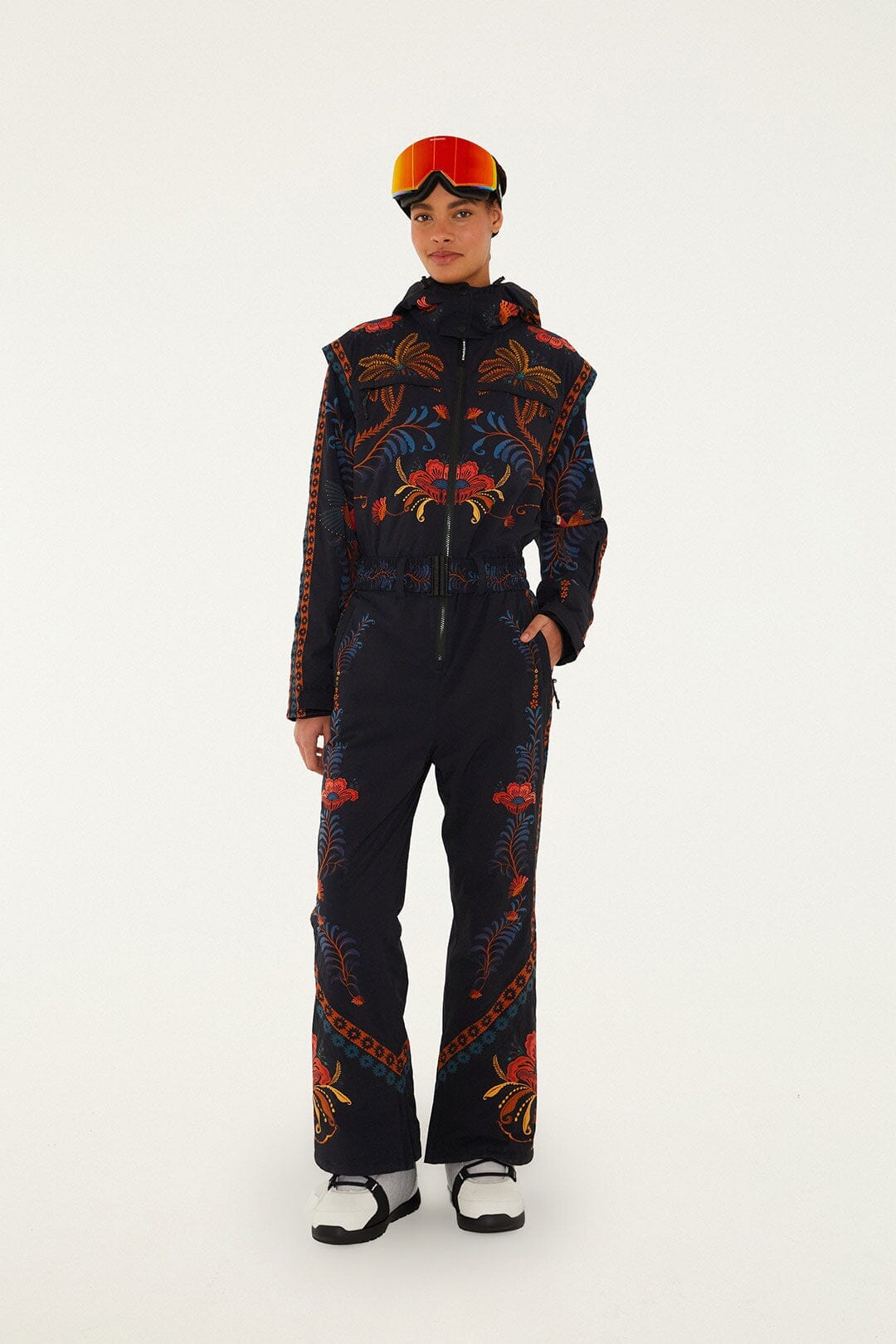 FARM Rio Shop Black Macaw Jumpsuit