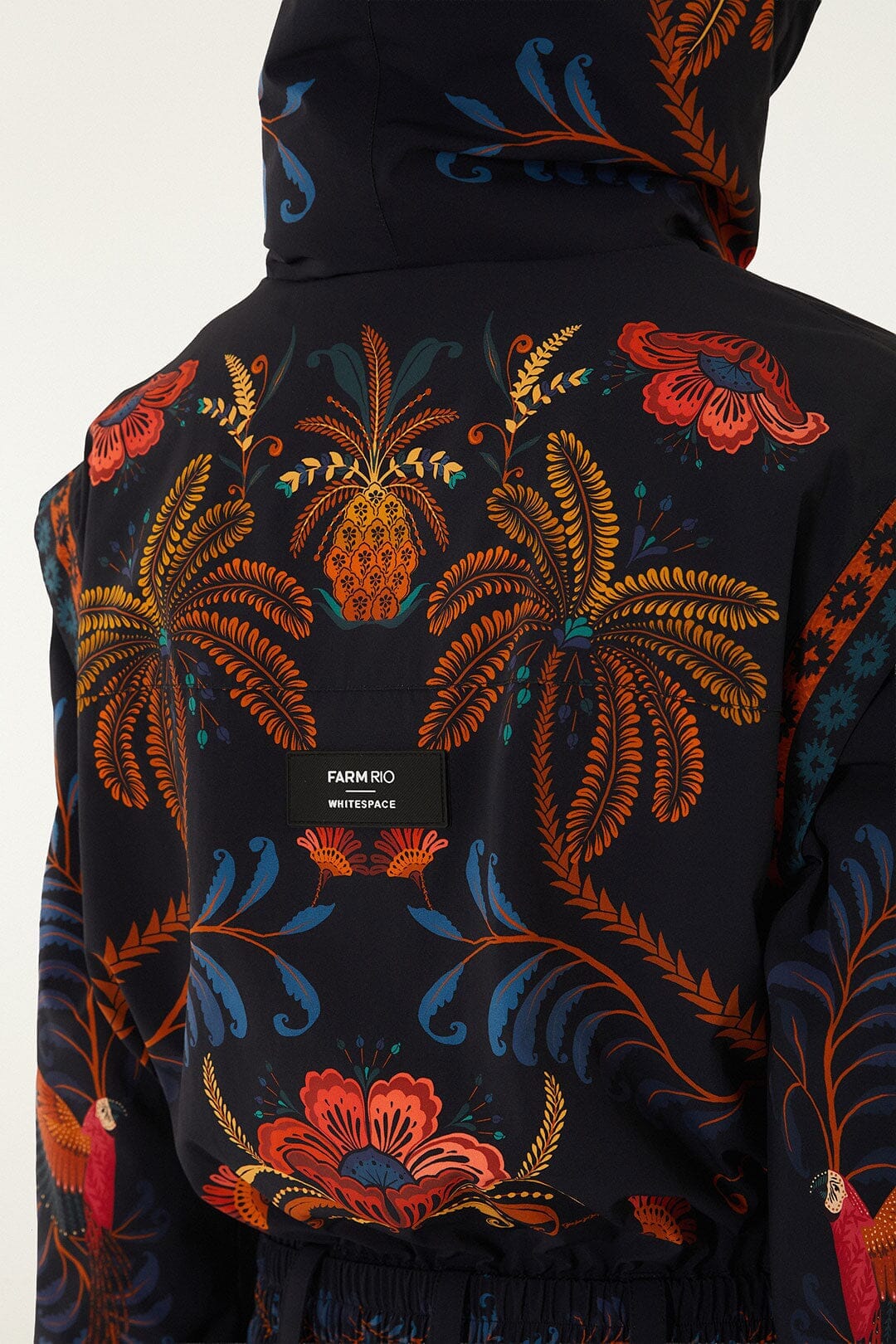 FARM Rio Shop Black Macaw Jumpsuit