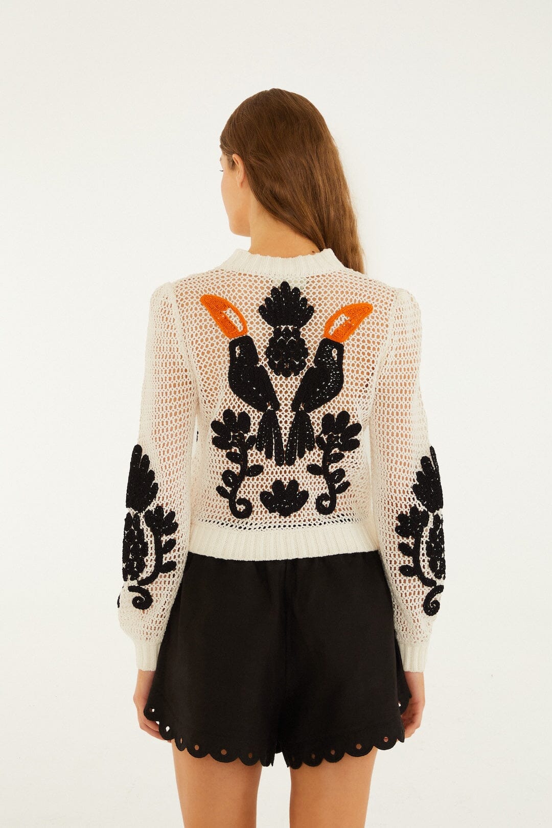 FARM Rio Shop Toucan Crochet Cardigan