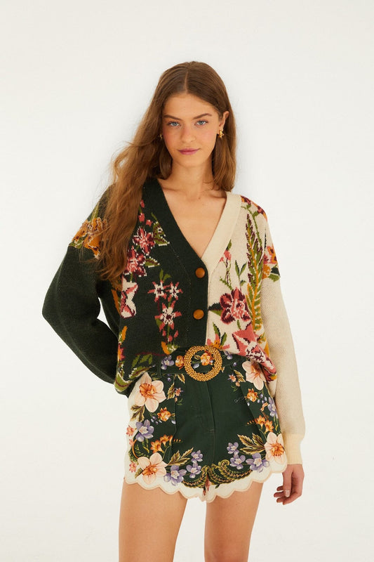 FARM Rio Shop Mixed Nature Knit Cardigan