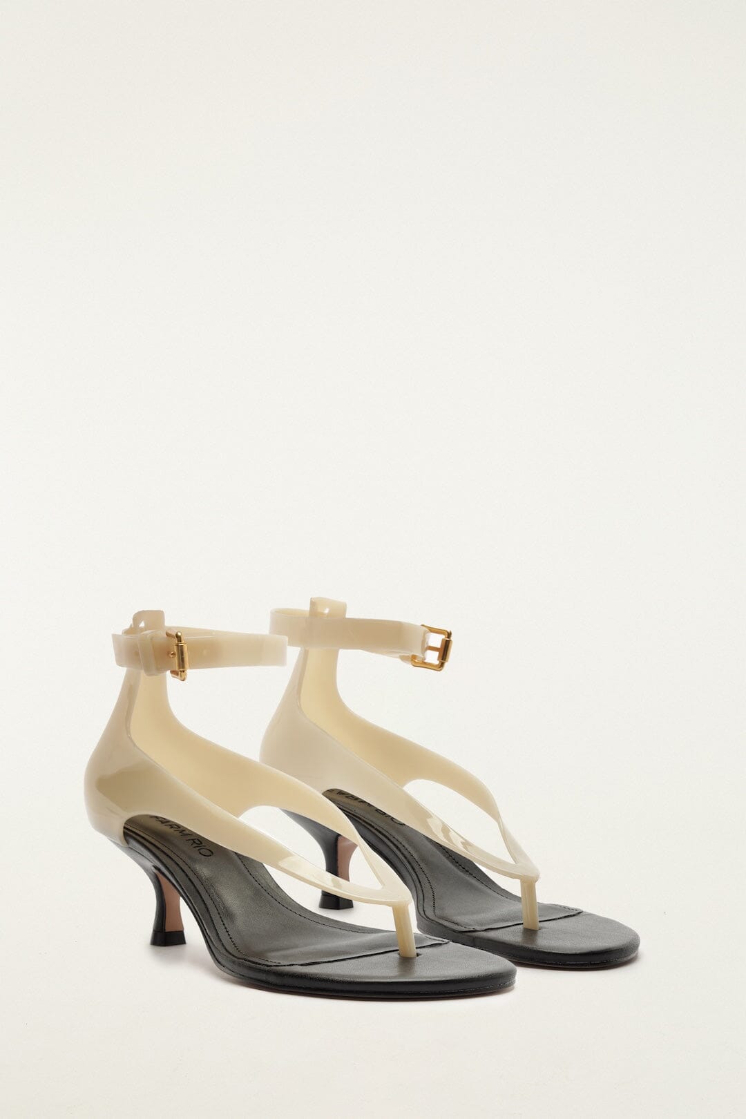 FARM Rio Shop Off-White Jelly Heeled Sandal