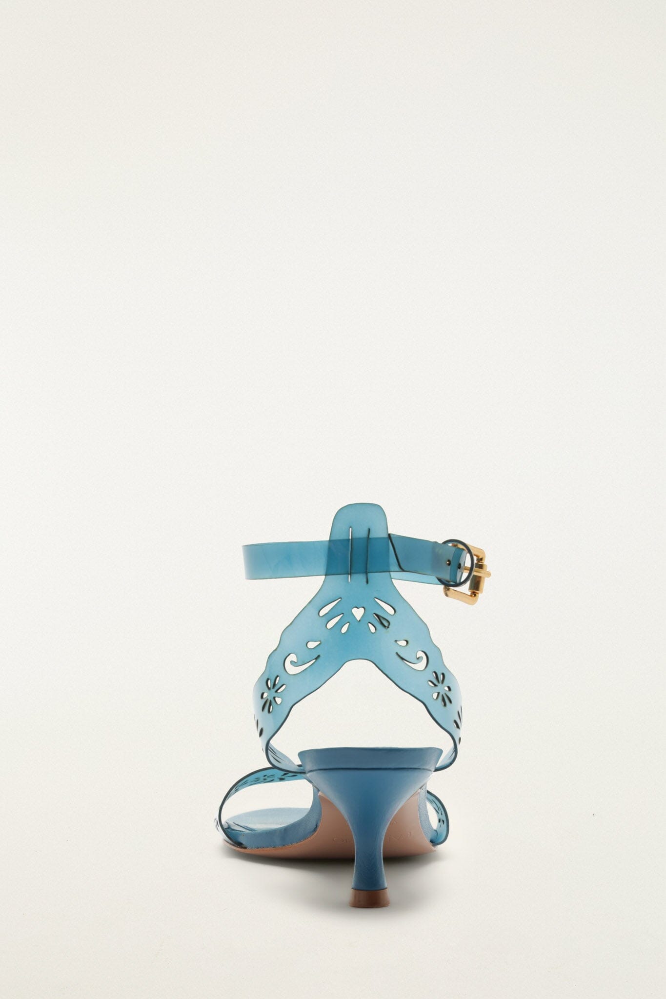 FARM Rio Shop Blue Lace Jelly Kitten Heeled Sandal