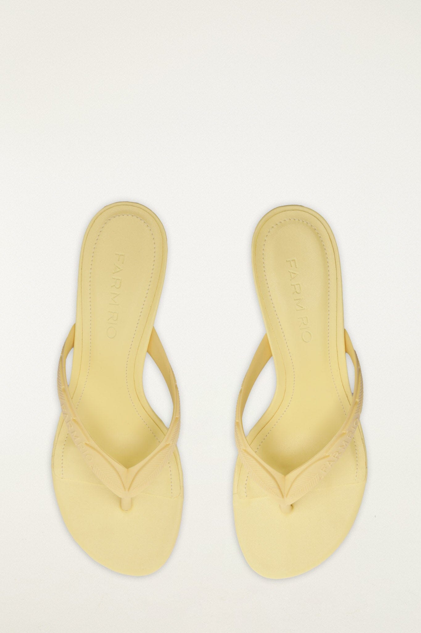FARM Rio Shop Yellow Rob Kitten Heeled Sandal