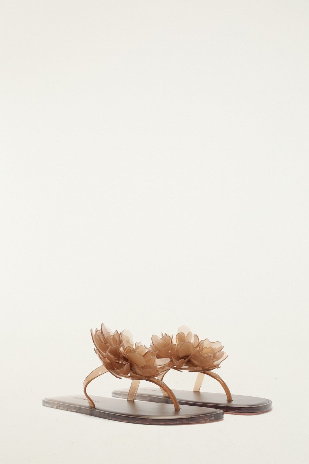 FARM Rio Shop Caramel Jelly Flower Flat Sandal