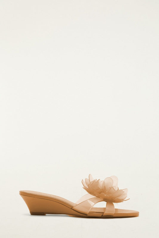 FARM Rio Shop Orange Jelly Flower Wedge Sandal