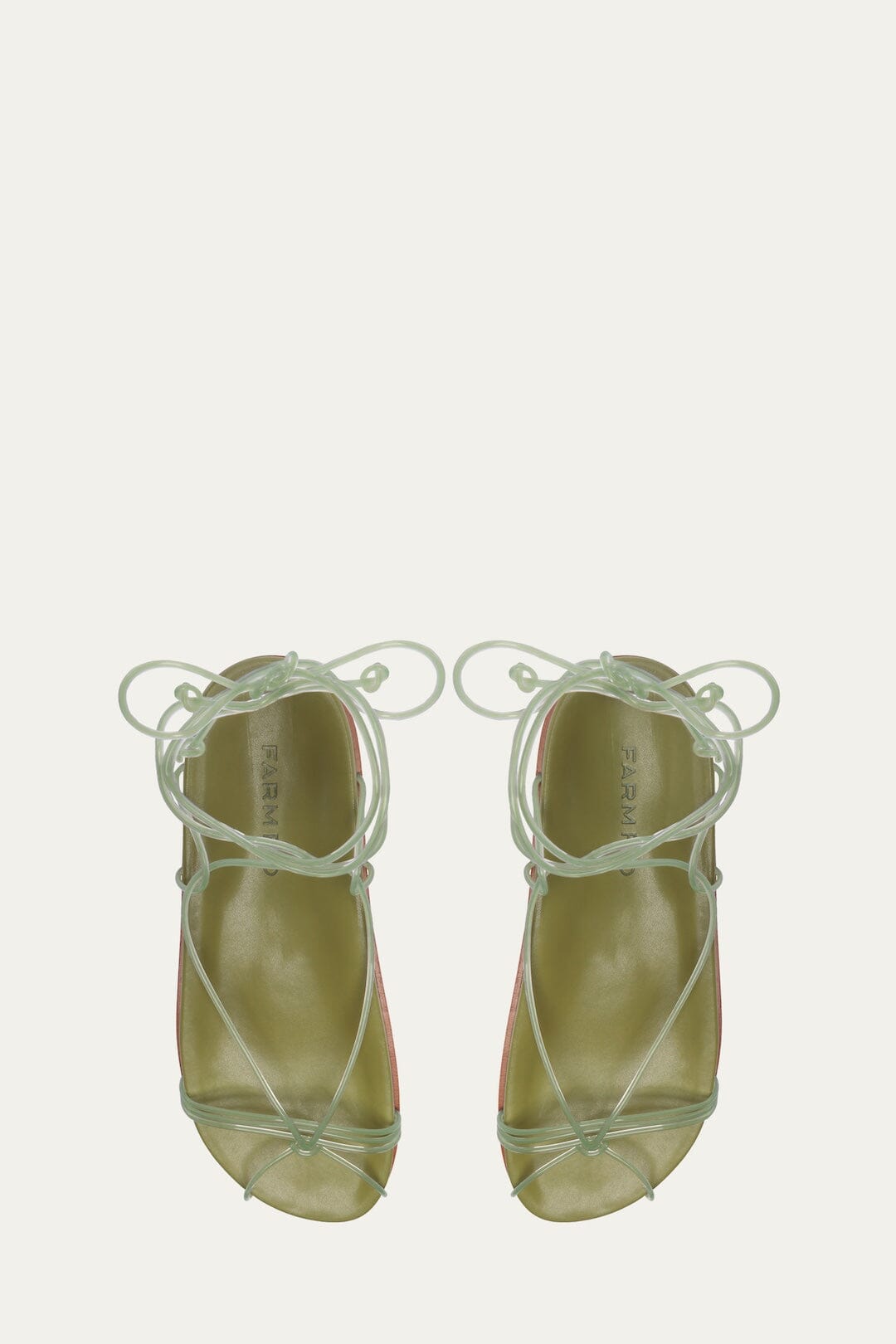 FARM Rio Shop Green Spaghetti Jelly Anatomic Flat Sandal