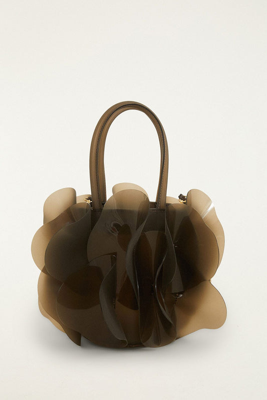 FARM Rio Shop Dark Olive Jelly Flower Bag