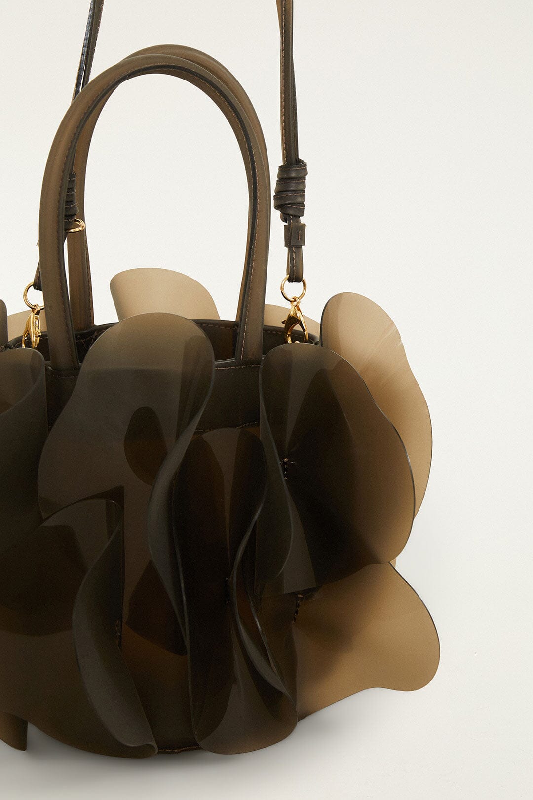 FARM Rio Shop Dark Olive Jelly Flower Bag