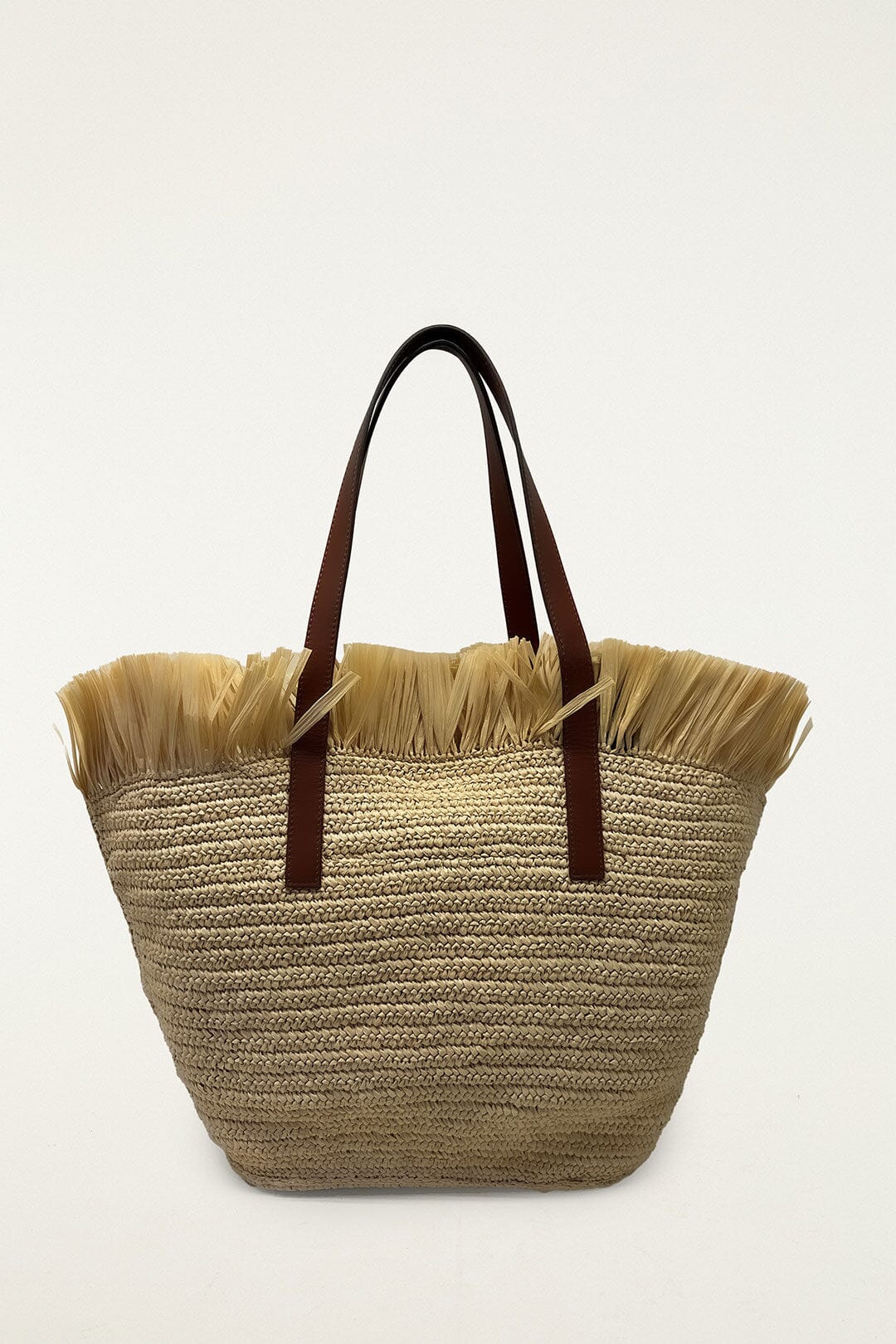 FARM Rio Shop Printed Raffia Basket Bag