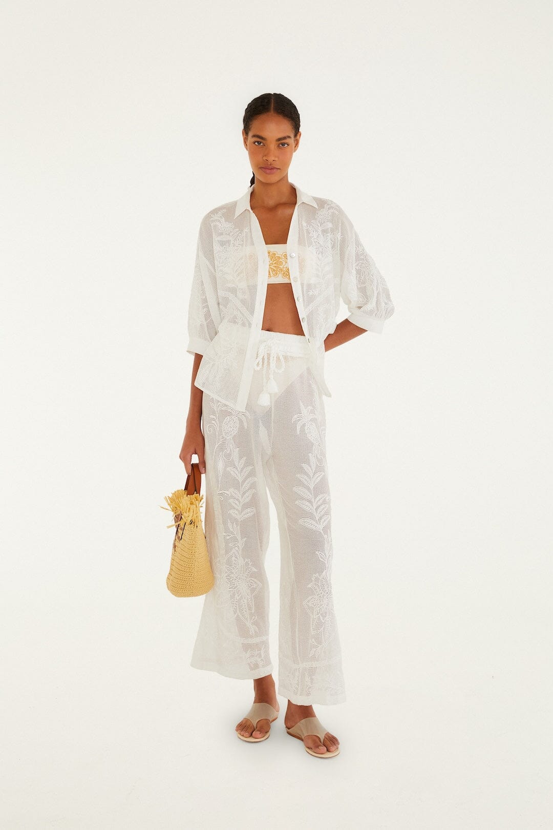 FARM Rio Shop Off-White Nina Blouse