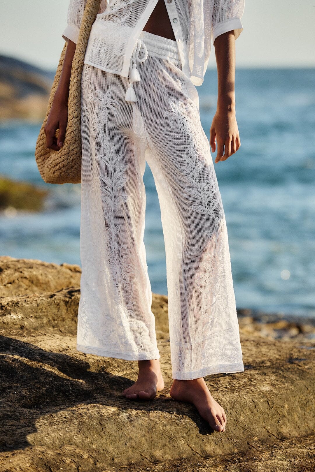 FARM Rio Shop Off-White Nina Pants