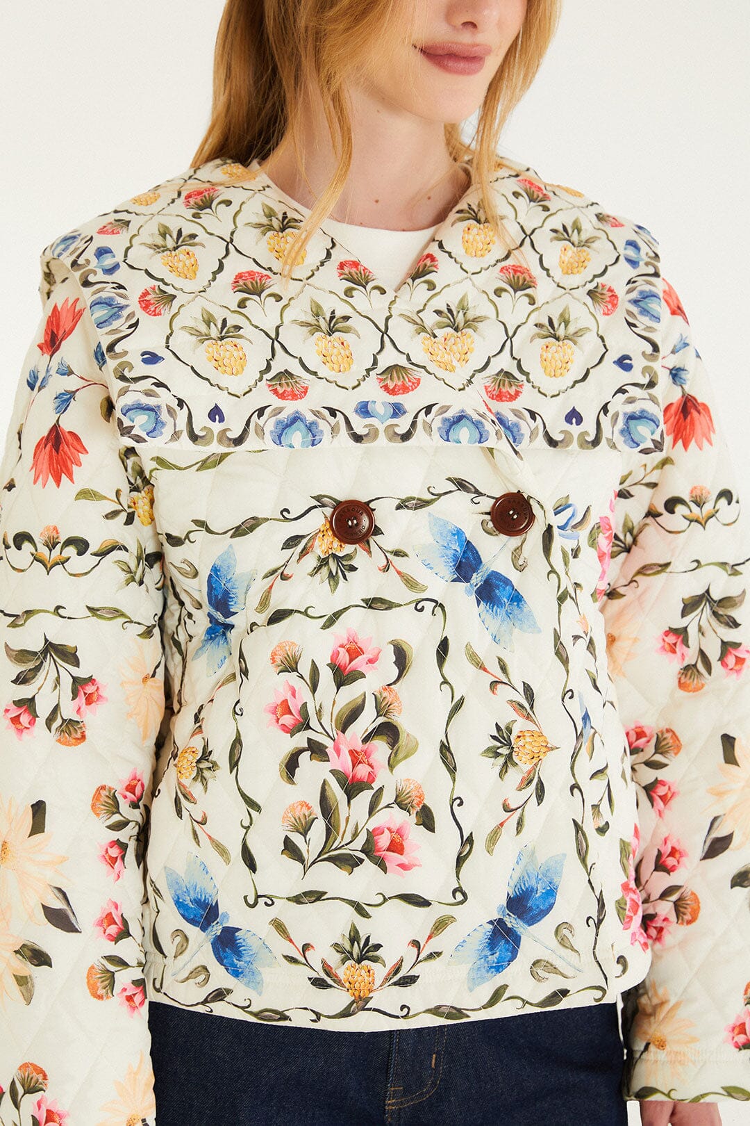 FARM Rio Shop Petal Quilted Jacket