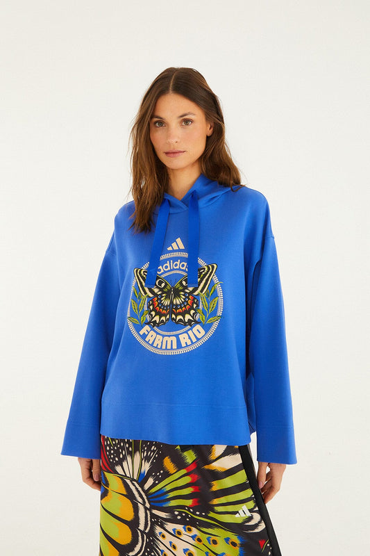 FARM Rio Shop Move Like A Butterfly Blue Adidas Moletom
