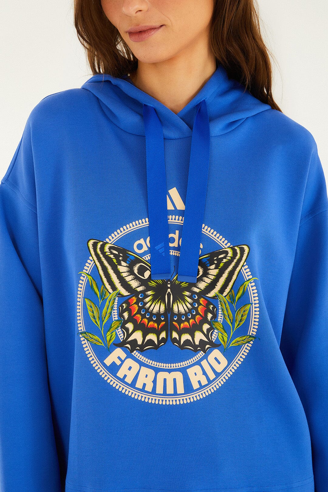 FARM Rio Shop Move Like A Butterfly Blue Adidas Moletom