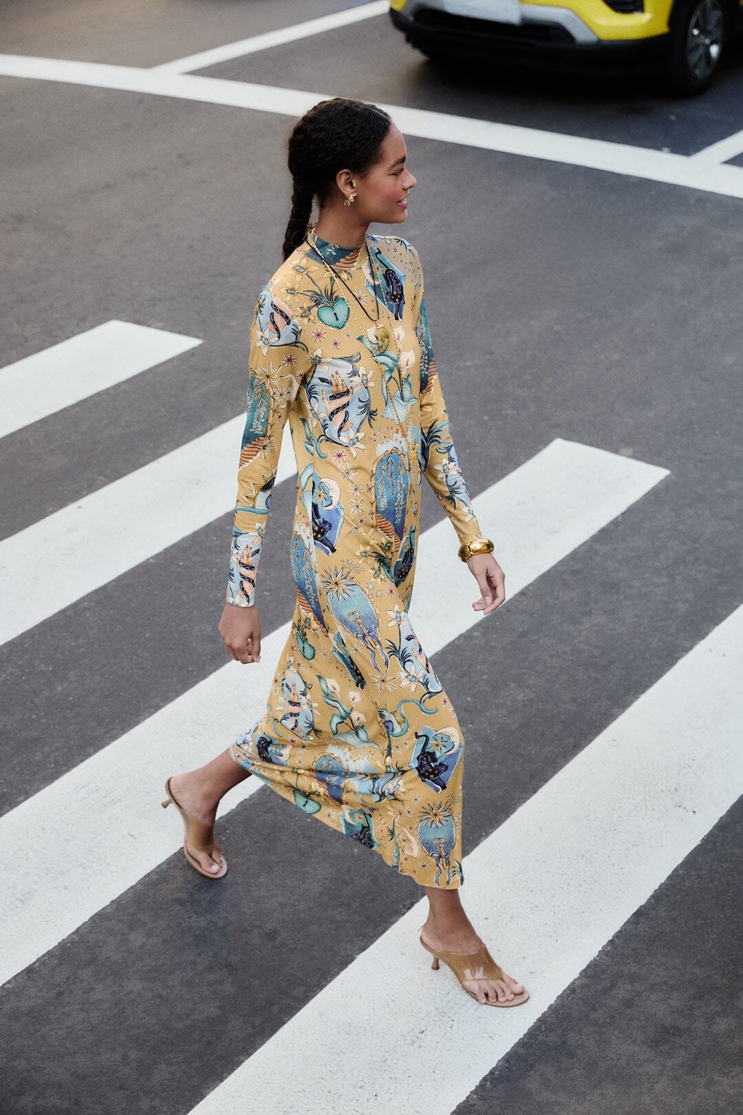FARM Rio Shop Sand Mystical Long Sleeve Maxi Dress