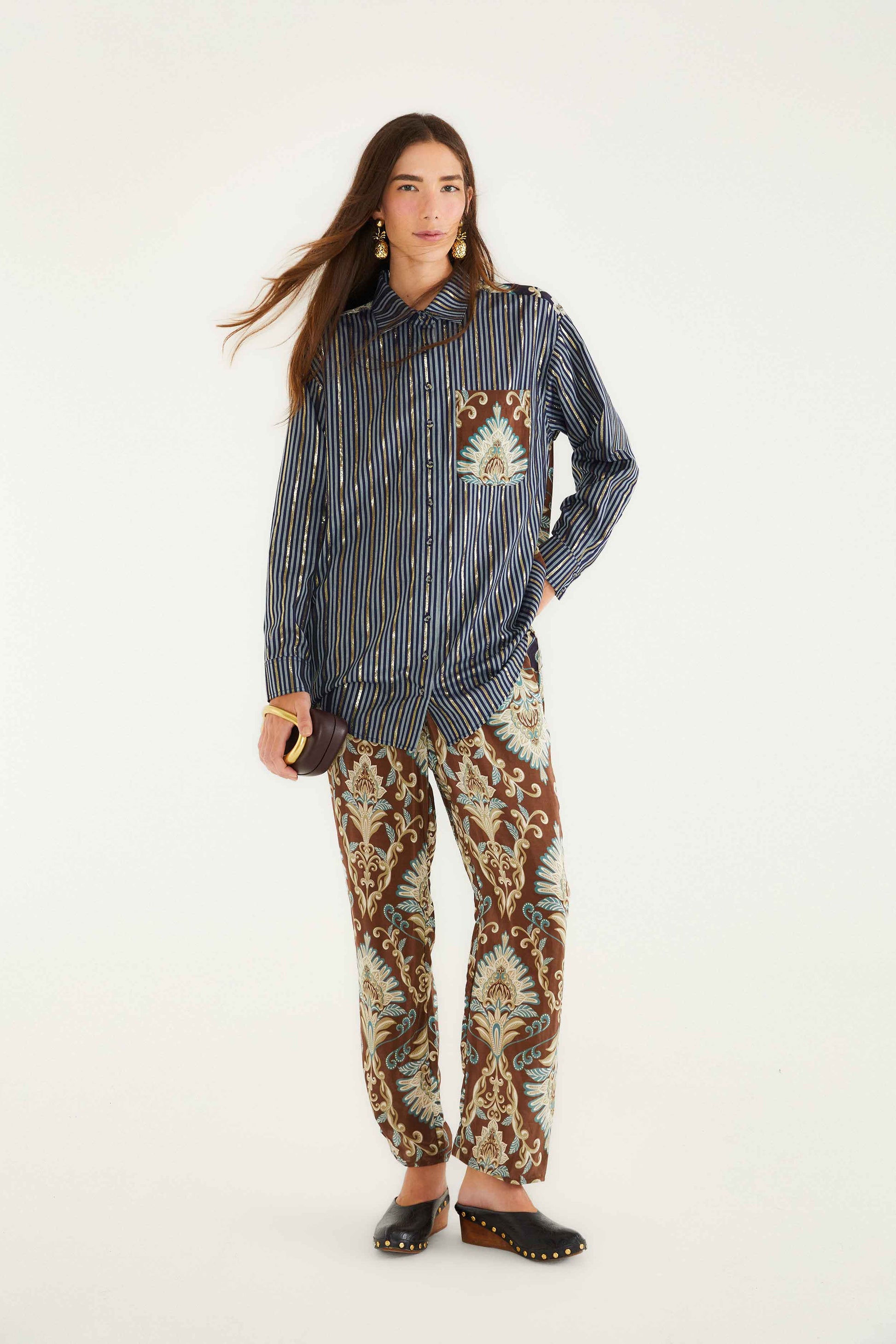 FARM Rio Sale by Type Brown Wonderful Arabesque Pants