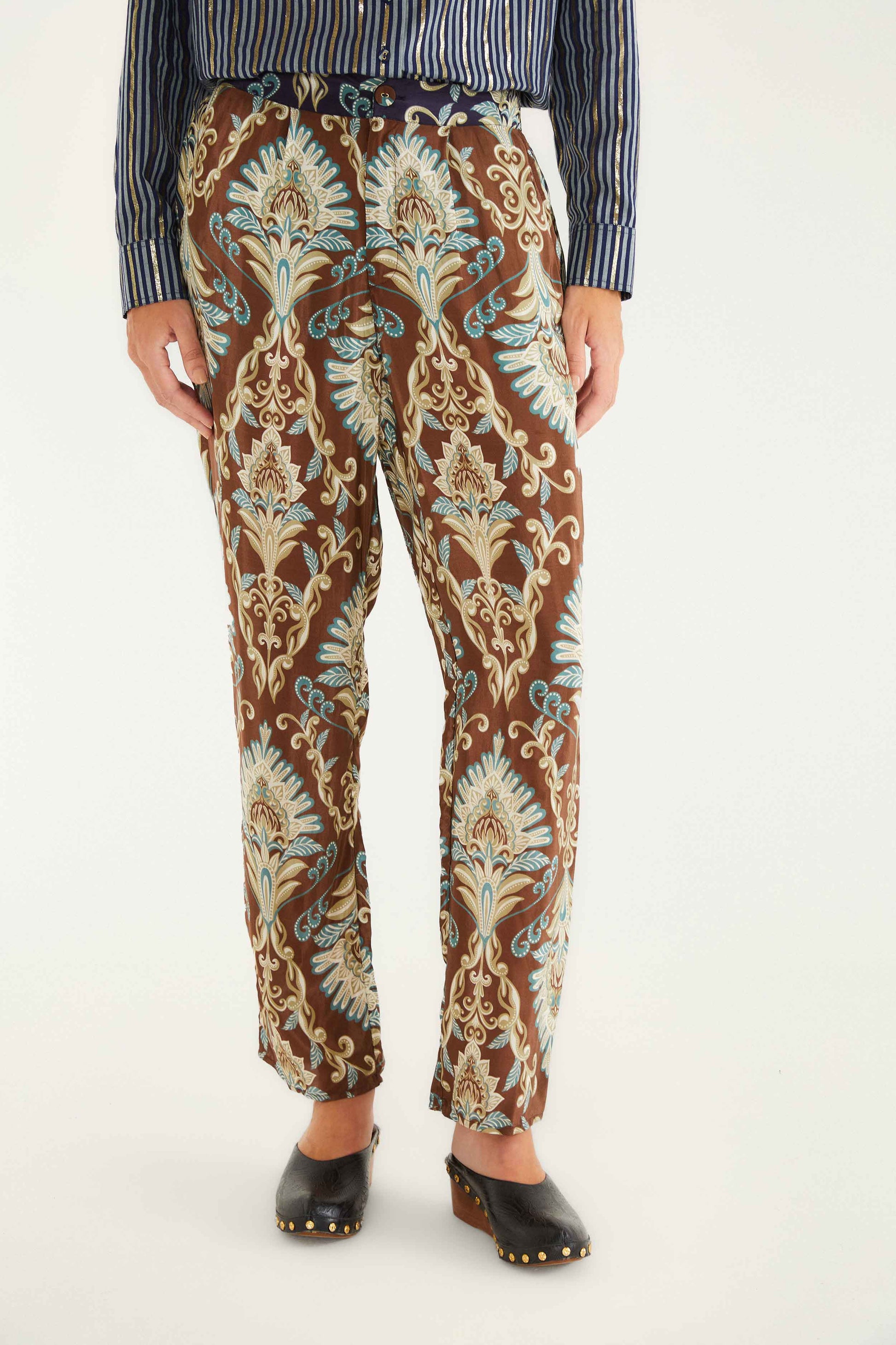 FARM Rio Sale by Type Brown Wonderful Arabesque Pants