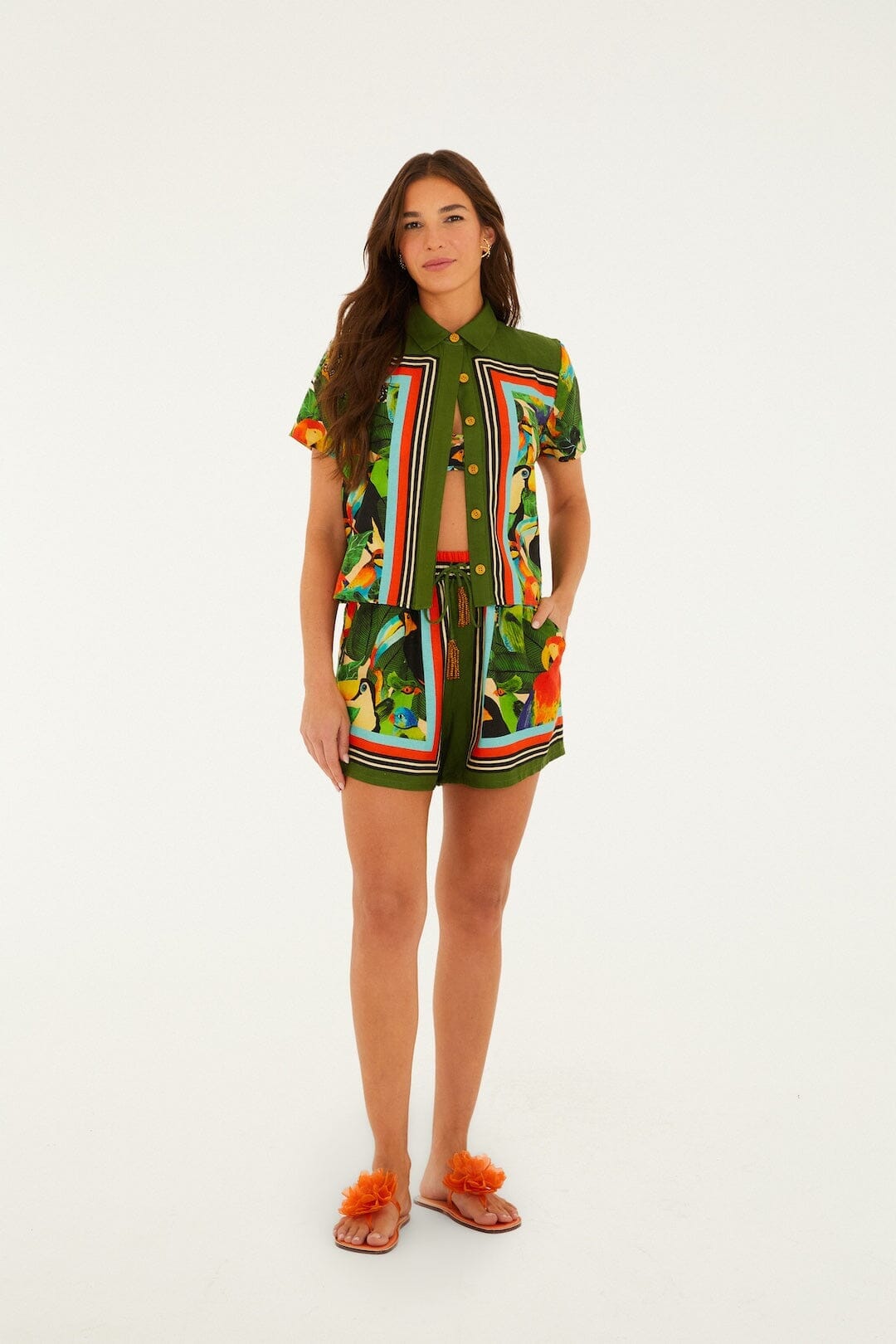 FARM Rio Sale by Type Bird Leaves Shorts