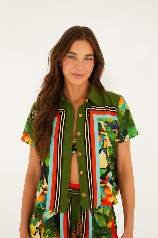 FARM Rio Sale by Type Bird Leaves Shirt