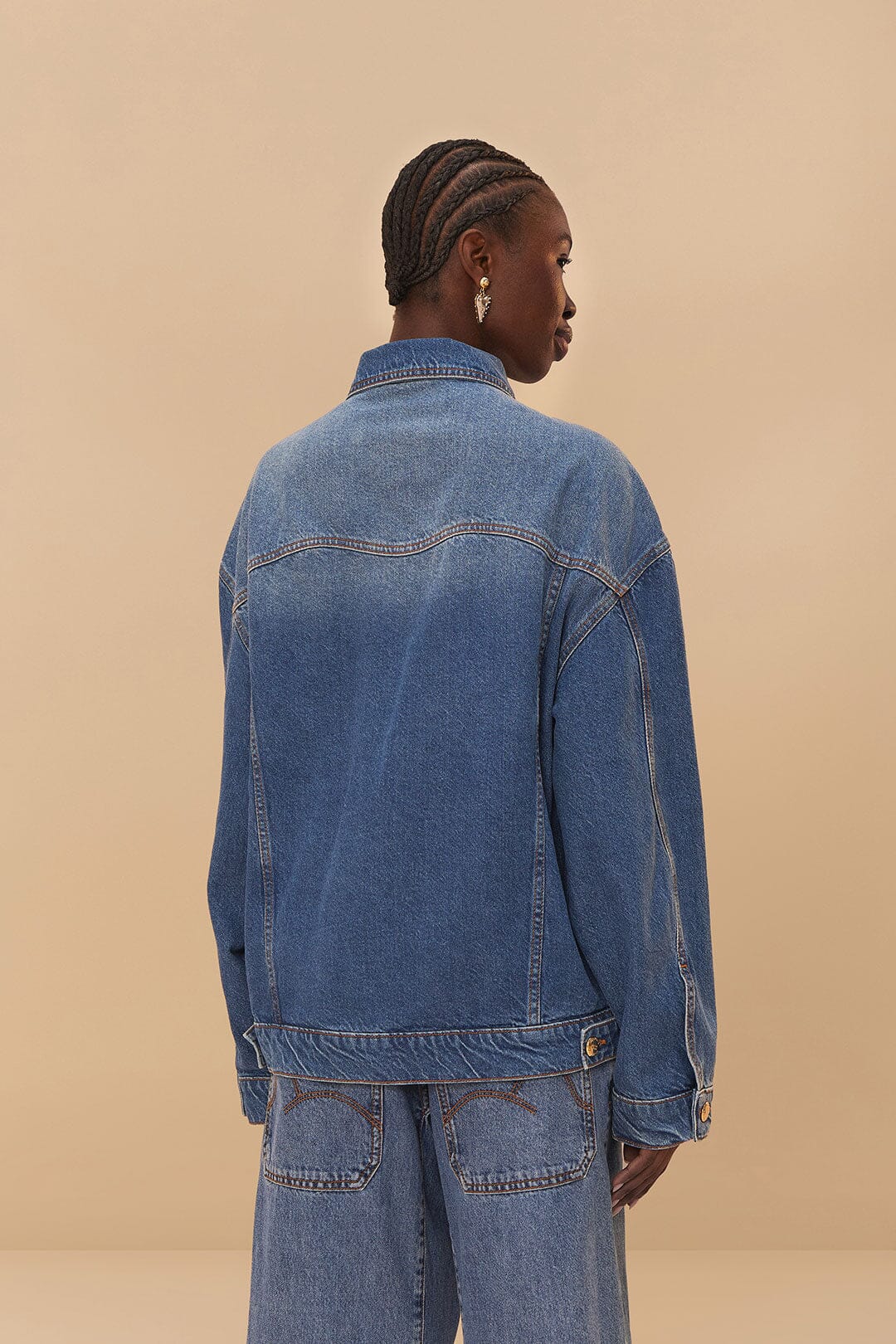 FARM Rio Sale by Type Denim Buttoned Jacket