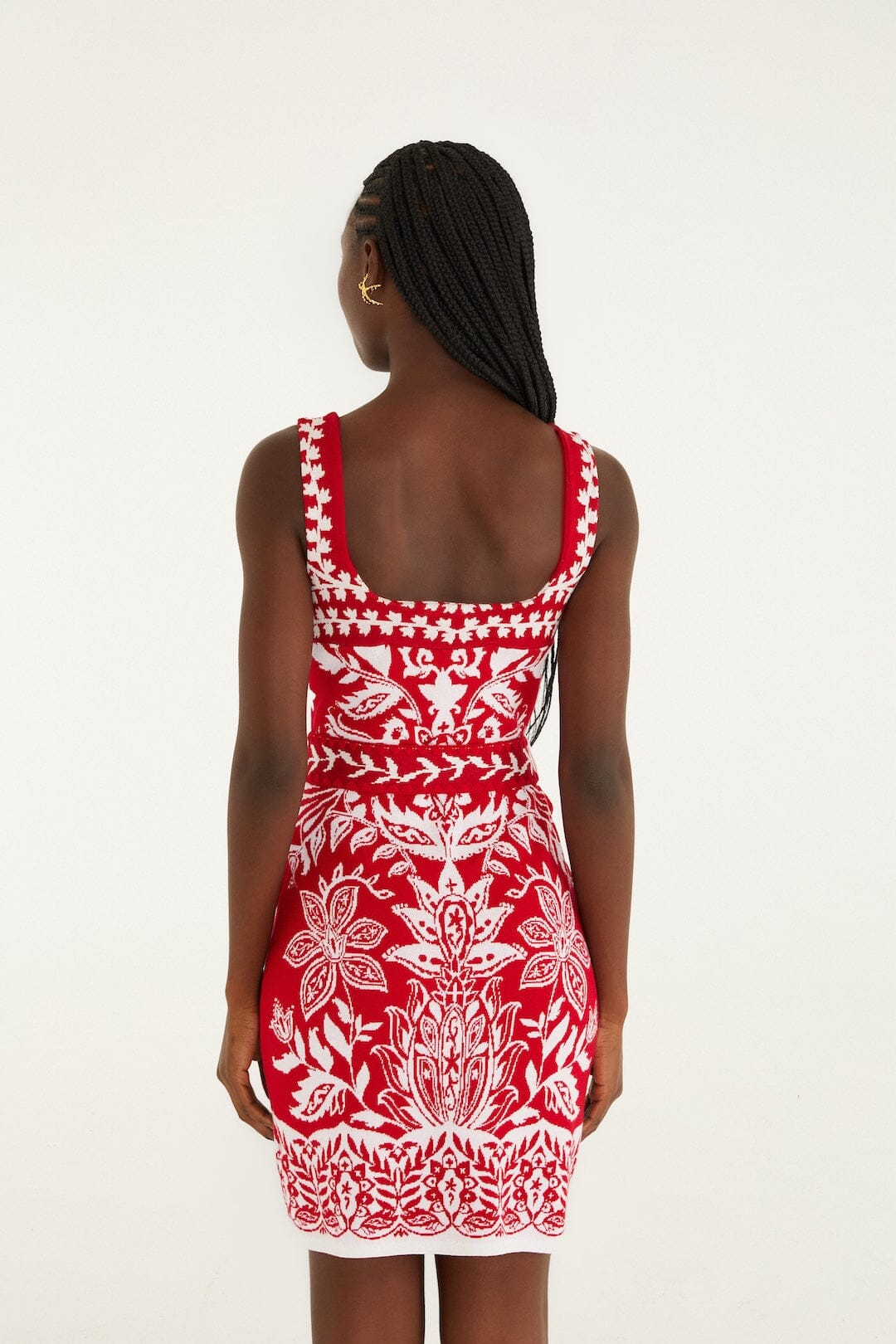FARM Rio Shop Red Miranda Knit Mini Dress