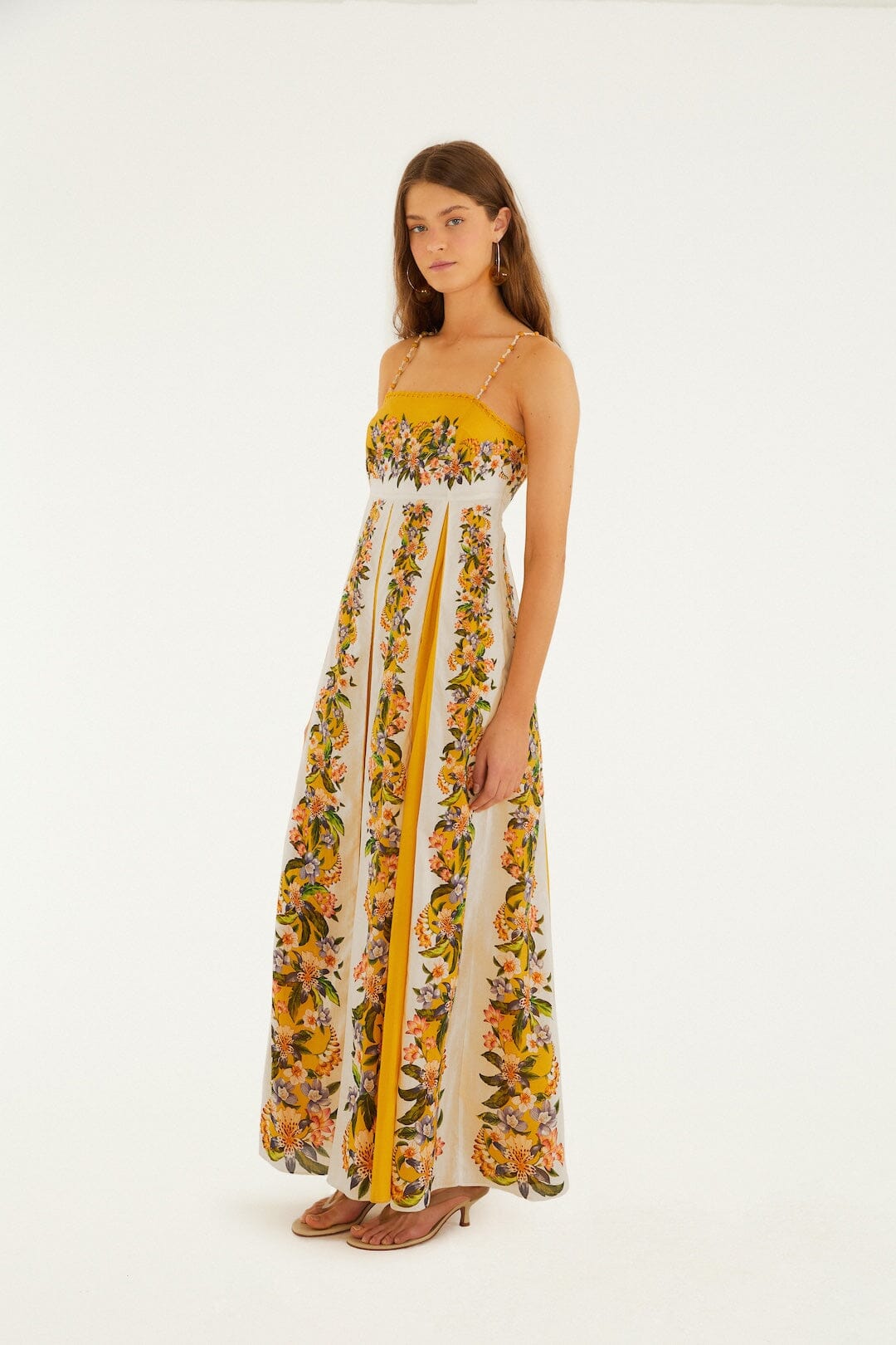 FARM Rio Shop Sand Hilo Stripes Maxi Dress
