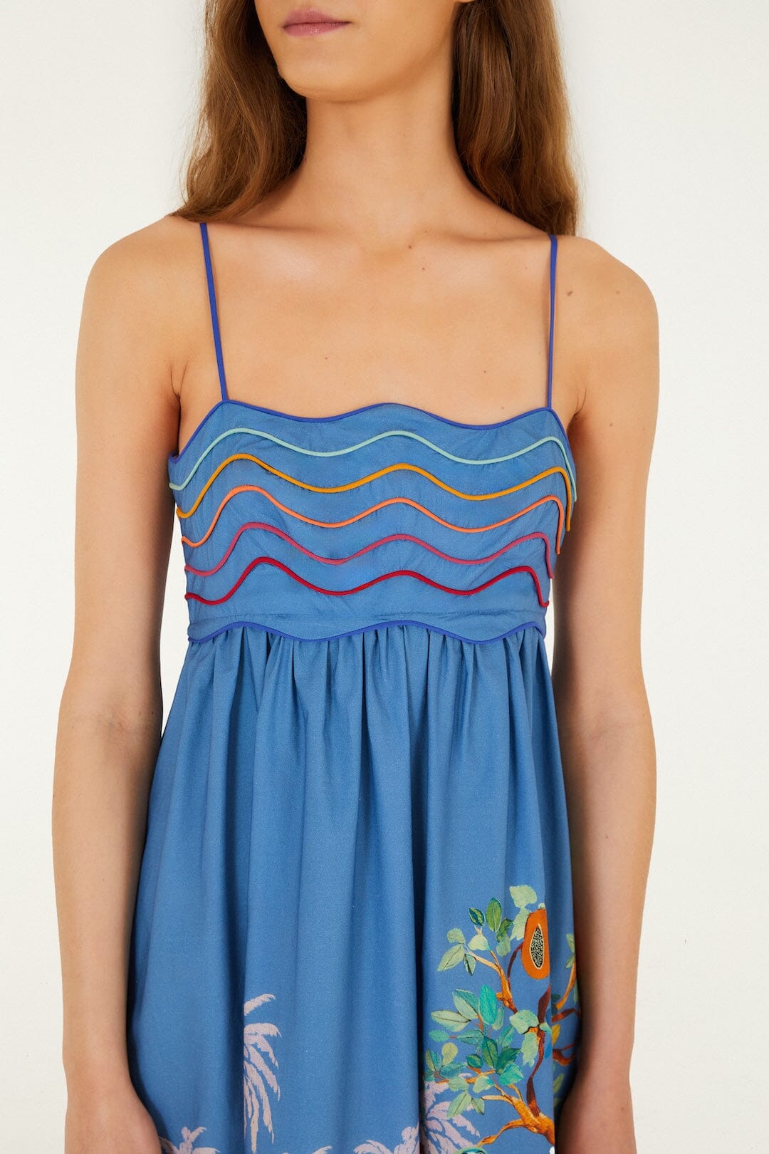 FARM Rio Shop Multicolor Dream Landscape Organic Cotton Sleeveless Maxi Dress