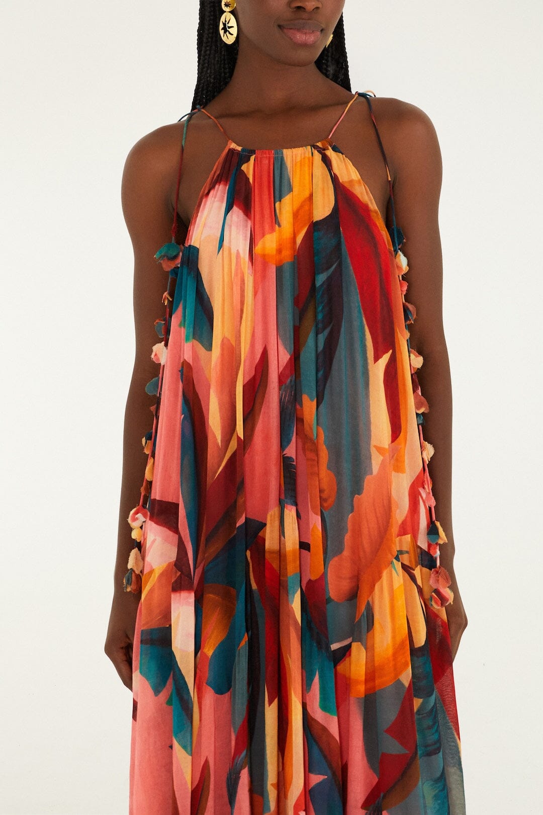 FARM Rio Shop Multicolor Atlantic Rainforest Sleeveless Maxi Dress
