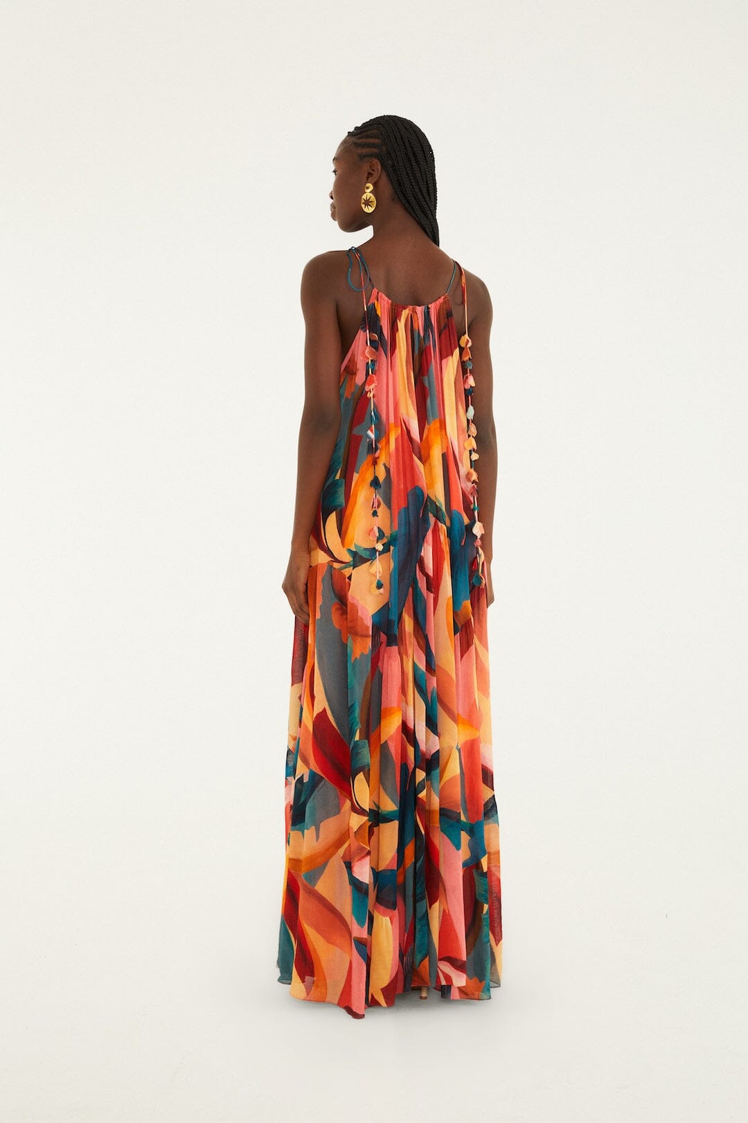 FARM Rio Shop Multicolor Atlantic Rainforest Sleeveless Maxi Dress