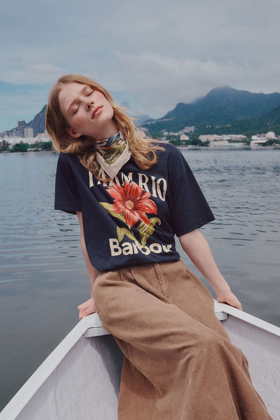 FARM Rio Shop Wild Flower Navy Blue T-Shirt