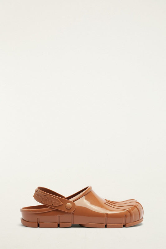 FARM Rio Shop Brown Monstera Slingback Rain Clog