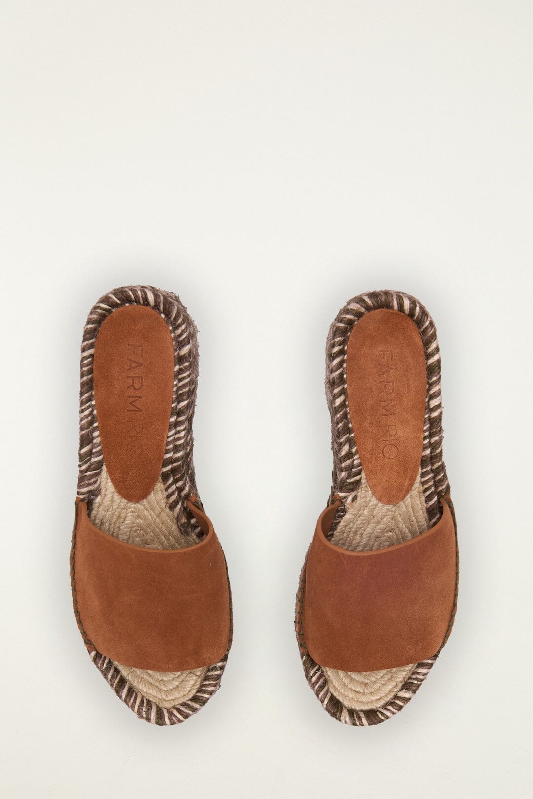 FARM Rio Shop Brown Platform Espadrille Sandal