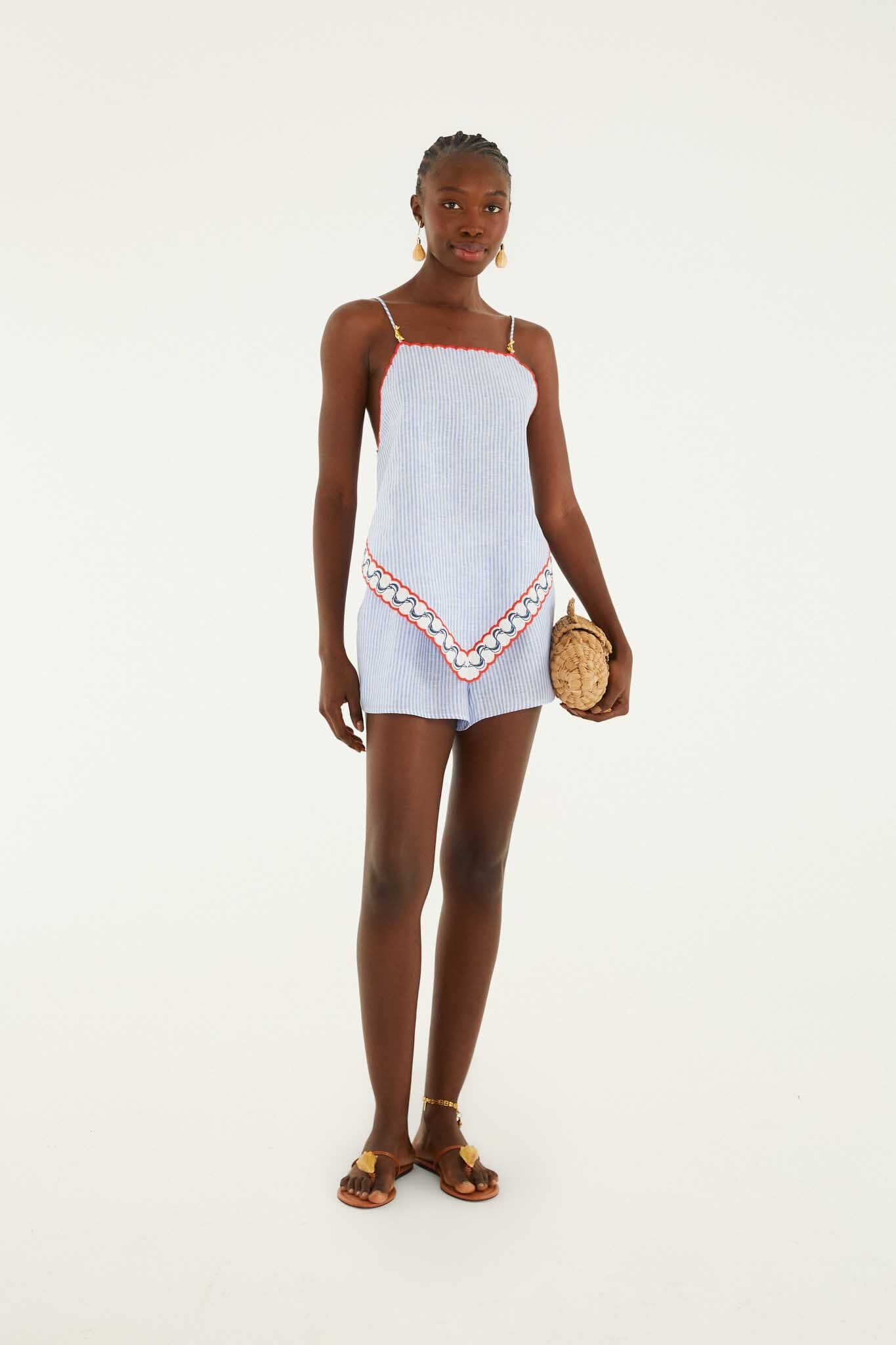 FARM Rio Shop Shorts With Embroidery Detail
