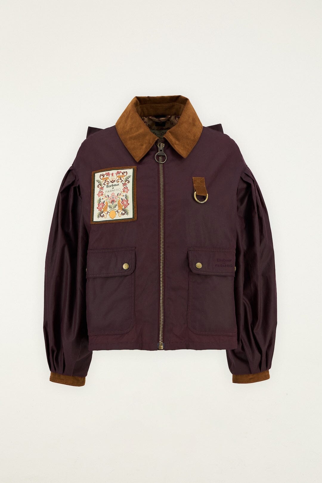 FARM Rio Shop Burgundy Bow Jacket