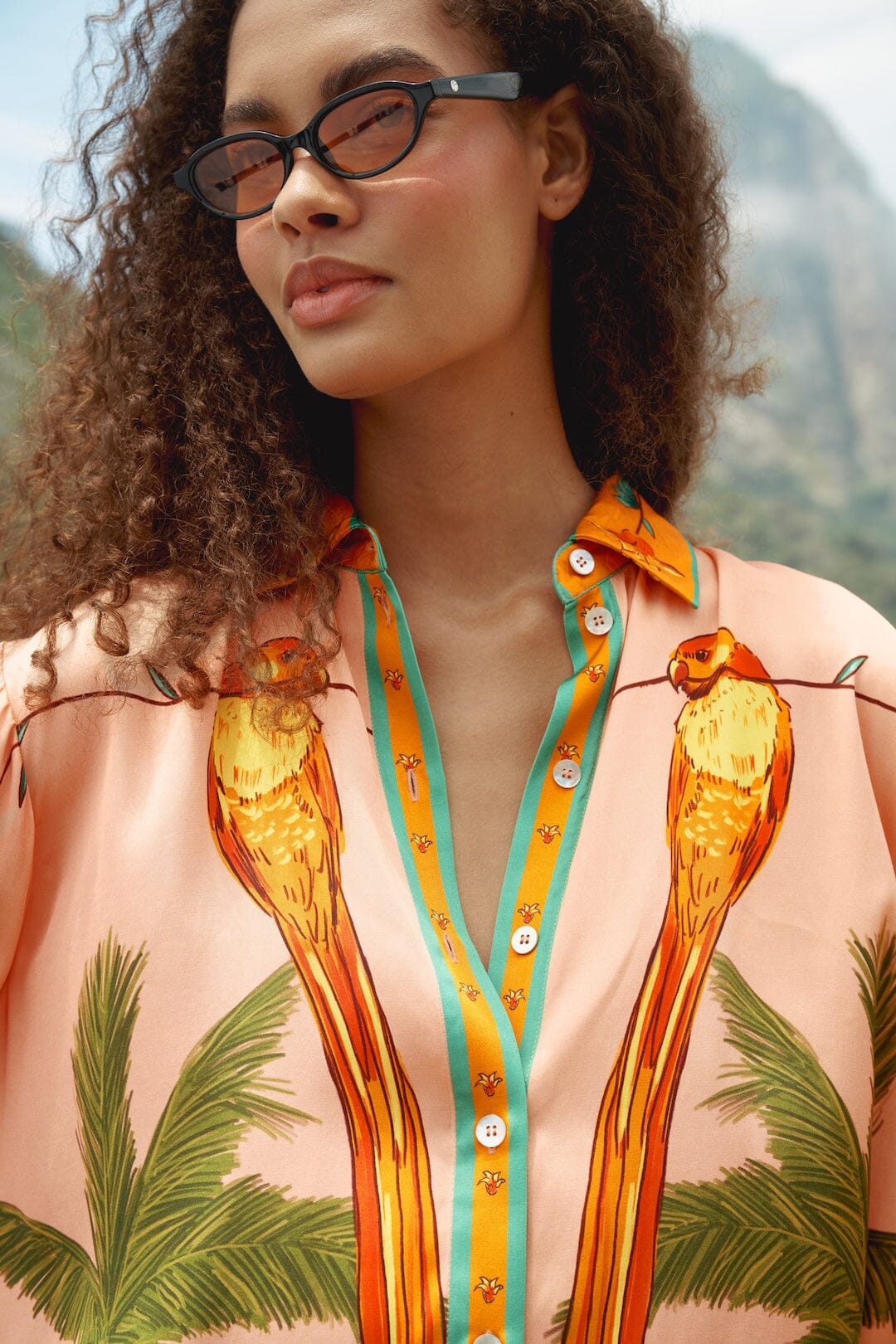 FARM Rio Shop Multicolor Birds Lenzing Ecovero Shirt