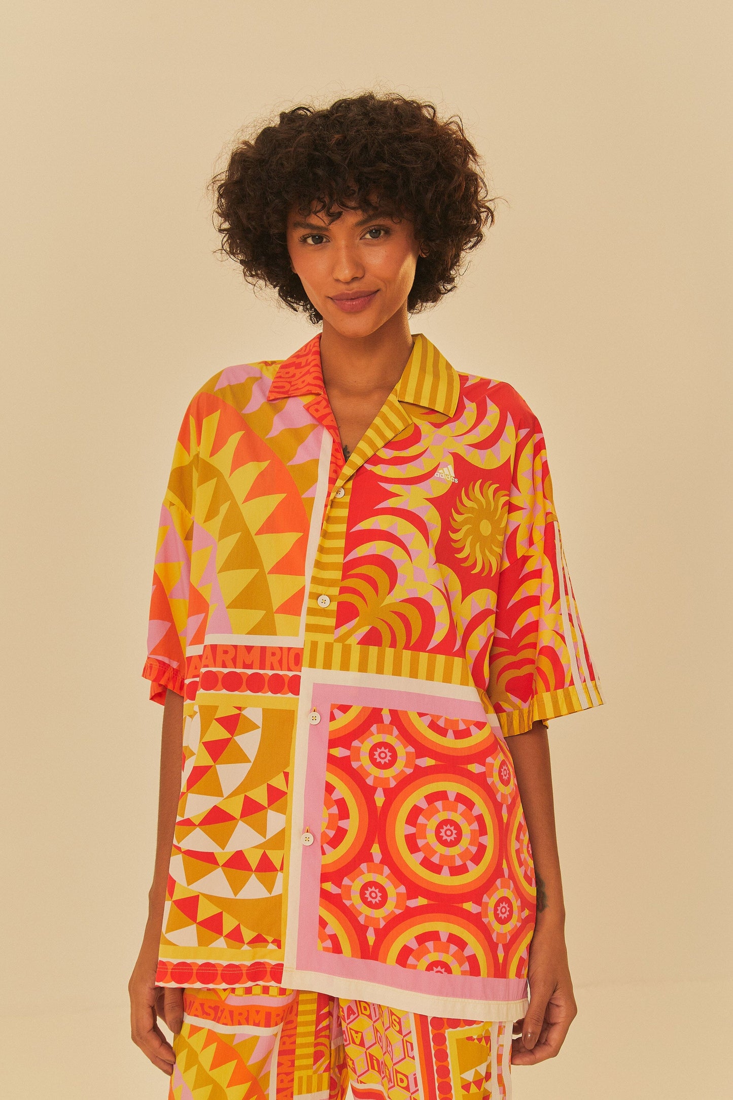 FARM Rio Sale Adidas Farm Solar Kaleidoscope Pink Top