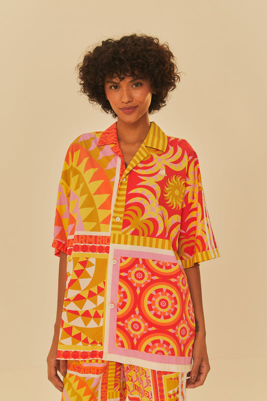 FARM Rio Sale Adidas Farm Solar Kaleidoscope Pink Top