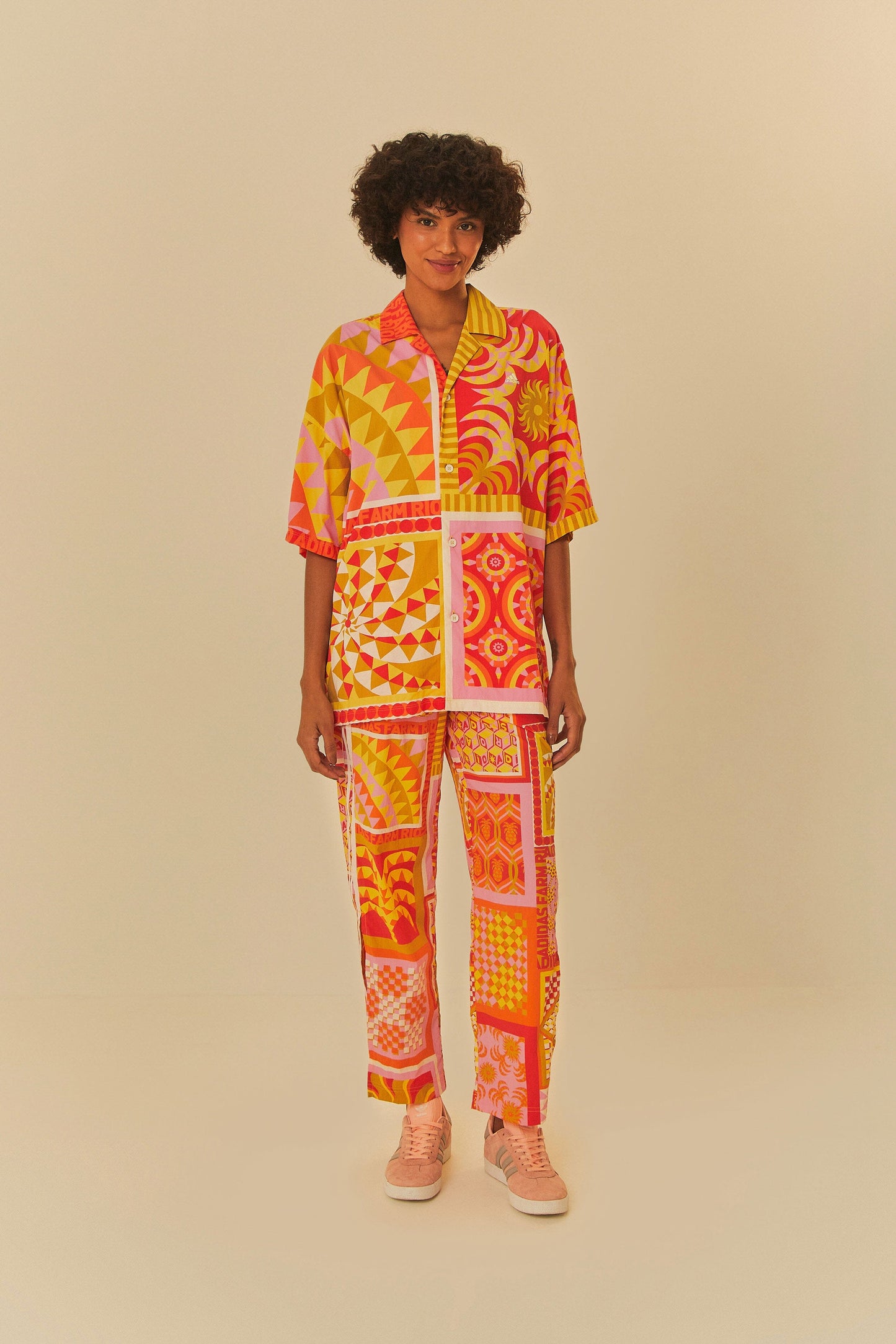 FARM Rio Sale Adidas Farm Solar Kaleidoscope Pink Top